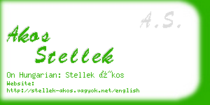 akos stellek business card